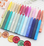 20Pcs Wax Sealing Sticks with Wicks, Assorted Colors Wax Seal Sticks Great for Letter Sealwax Stamp, Mixed Color Waxsealsticks, Wedding Invitations, Decoration (20)