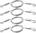 4Pcs 2m x 1.5mm Adjustable Picture Hanging Wire Kit,Heavy Duty Stainless Steel Rope for Hanging Mirrors,Frames,Lamps,Holds Up to 66lbs(30kg)