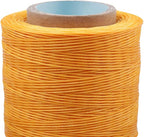 284 Yards Waxed Thread, 210D Heavy Duty Upholstery Wax Thread for Leather Sewing,0.8mm Flat Waxed Linen Cord for Bookbinding/Shoe Repairing/Leather Projects