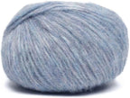 Pullu - Baby Alpaca Merino Wool Yarn Set of 3 Skeins (150 Grams) Worsted Weight - Sourced Directly from Peru - Heavenly Soft and Perfect for Knitting and Crocheting (Heather Sky Blue)