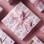 1" x 100 Yards Light Pink Polyester Satin Ribbon Single Faced Bulk Fabric Ribbons for Gift Wrapping, Crafting, Bows Making, Flower Bouquet, Wedding, Home Decor