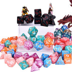 RPG Dice Sets 30 X 7-Die DND Polyhedral Dice (210pcs) with a Large Drawstring Bag for Dungeons and Dragons Tabletop Role Playing Games
