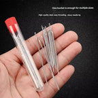 Big Eye Steel Sewing Needles Kit, 37PCS Stainless Steel Sewing Needle Kit, Portable Stainless Steel Needles for Hand Sewing, Punch Needle Kit Repair Tools for Beginners & Daily Use (37pcs)