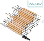 Meuxan 30PCS Pottery Tools Clay Sculpting Tool Set