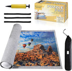 Jigsaw Puzzle Mat Roll Up - 3000 Pieces Large Gray Puzzles Saver Board for Adults, Storage and Transport Keeper Saver Accessories Table Portable Holder Organizer Board Pad Gifts (Gray)