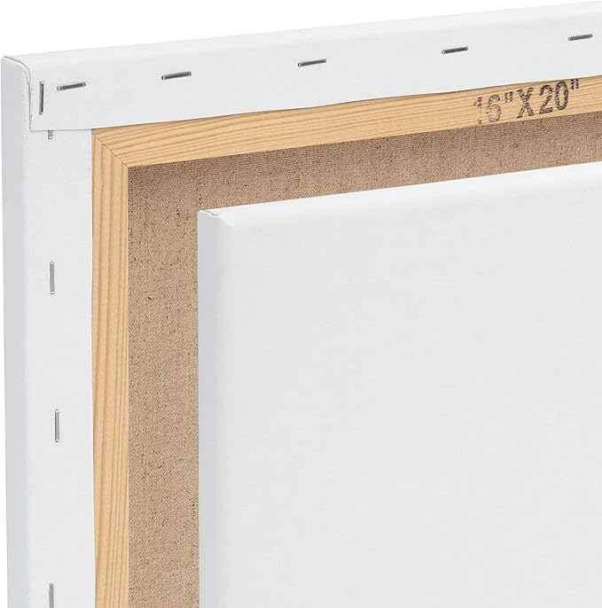 Centurion Deluxe Professional Oil Primed Linen Stretched Canvas, 11oz Linen, 30x30 - Box of 6, 0.67" Deep Canvases, Kiln-Dried Stretchers, Back Stapled, Premium Medium Weight Canvas for Oil Paintings