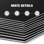 AUEAR, 15 Pack 11x14 Uncut Matte Boards Black Photo Mat Board Great for Picture Framing, Print, Artwork