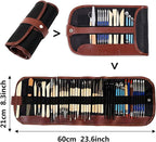 S & E TEACHER'S EDITION 43 Pcs Pottery & Clay Sculpting Tools, Double Sided Ceramic Clay Carving Tool Set with Carrying Case Bag, Pottery Modeling Smoothing