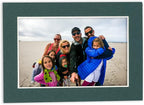 8x10 Mat Bevel Cut for 5x8 Photos - Acid Free Forest Green Precut Matboard With Backing Board and Crystal Clear, Self Seal Photo Mat Bag - For Pictures, Photos, Framing - 4-ply Thickness