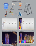 Mural Wallpaper Large City Night View Wall Mural for Bedroom Living Room TV Background Sofa Wall（Not Peel and Stick）