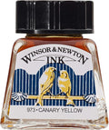 Winsor & Newton Drawing Ink, 14ml Bottle, Canary Yellow