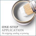 Amy Howard Home - One Step Paint - Weybridge White 32 oz Quart - Eco-Friendly, All in one Chalky Finish Paint Durable Cabinet, Furniture, Home Decor, Crafts and more. Built in Primer and Top Coat. No