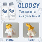 Air Dry Clay Glaze, Clay Varnish for Air Drying Clay, Clear Acrylic Varnish for Craft Pottery Waterproof & Gloss Finish