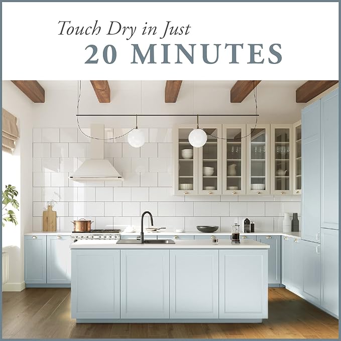 AMY HOWARD AT HOME Chalk-Based One Step Paint for Furniture, Cabinetry, Decor, Finish, and More | No Stripping, Sanding, or Priming | Ultra-Light Base | 16 Ounce | Robins Egg