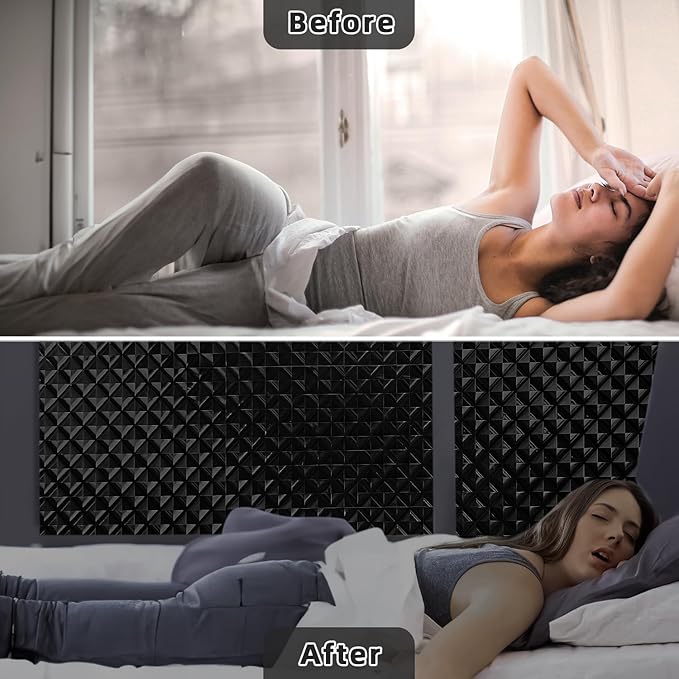 Qualsen Blackout Window Film, 𝟑𝐃𝐕𝐢𝐬𝐮𝐚𝐥𝐀𝐩𝐩𝐞𝐚𝐥 100% Light Sun Blocking Privacy Film for Glass Windows, Removable No Glue Black Out Window Tint for Home Day Sleep Garage 47.2×78.7inch
