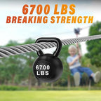 Stainless Steel Cable for Railing - 500FT 1/4" T316 Wire Rope - 7 x 19 Strands 6700 LBS Breaking Strength for Outdoor Deck Railing Zipline