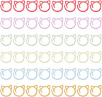 MBAIYO 48pcs Cat Stitch Markers for Crocheting, Cat Metal Crochet Stitch Marker Ring Multicolor Knitting Stitchs Markers Spiral Crochet Stitchs Marker Set for DIY Weaving Knitting Sewing Tools