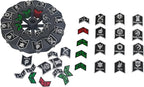 MTG Abilities Keywords Counter Wheel, Black Token Tracker 7.5 inch Diameter,123-Piece Keyword and Life Counter Bulk Tokens MTG, TCG, Cards Gaming Accessories