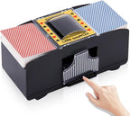 Unniweei Automatic Card Shuffler, Battery-Operated Electric Shuffler, Casino Card Game for Poker, Home Card Game, UNO, Phase10, Texas Hold'em, Blackjack, Home Party Club Game