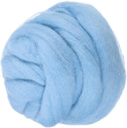 PATIKIL Wool Roving Yarn, 80G/2.82OZ Soft Felting Wool Pure Chunky Roving Yarn Bulk for Needle Felting Knitting Blanket Spinning Weaving DIY Craft, Blue