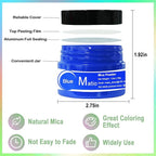 Matio Grey Mica Powder for Epoxy Resin, 1.8oz/ 50g Pearlescent Effect Mica Powder Natural Color Pigment for Soap Making, Bath Bomb, Candle Dye, Resin Craft, Paint, Nails Art, Jewelry, Slime Pigment