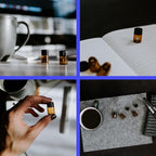 2ml Amber Small Glass Vials 100pcs with Screw Caps(100pcs)