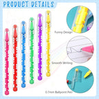 Epakh 36 Pcs Maze Puzzle Shape Ballpoint Pen with Built in Ball Novelty Creative Pens Blue Ink Fidget Maze Toy Stress Relief Puzzle toys for Adult Kids Office School Party Favor, Bright Colors