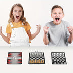 Chess Board Game Set Mini Magnetic Chess Kit Table Game with Folding Case 5'' Portable 3 in 1 Chess Checkers Backgammon Set Travel Game 2 Players