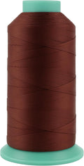 Mandala Crafts Size 46 210D T45 Bonded Nylon Thread Copper Brown Heavy Duty Sewing Threads - 2843 YDs Tex 45 Thread for Leather, Jeans, Weaving, Outdoor Marine Upholstery Threads