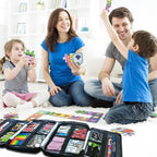 17-Pocket Board Game Organizer Carry Case - Storage & Travel Case for Games, Cards, Tokens, Dice Accessories.