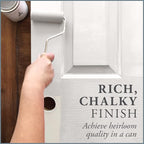 AMY HOWARD AT HOME Chalk-Based One Step Paint for Furniture, Cabinetry, Decor, Finish, and More | No Stripping, Sanding, or Priming | Ultra-Light Base | 16 Ounce | Italian Silver