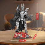 Dark Lord Building Set with Light Magma Base, Creative Demon Mech Display Model, Compatible with Lego Adults, STEM Christmas Birthday Gift Toy for Kids Boys 8-14 (879 PCS)