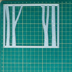 Cutting Dies Metal Stencils Scrapbooking Tools Flowers Lace Frame DIY Embossing Template for Paper Card Making Album Arts Crafts Supplies (Tree Frame A-11.1x14.3cm)