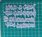 Mvchifay Cutting Dies Happy Birthday Holiday Thanks Greetings Metal Stencils Scrapbooking Tool Love Heart DIY Carbon Steel Embossing Template for Paper Card Making (Just a Note)