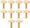NUOBESTY 10 Sets Butterfly Cap Spike Horse Needles Metal Pin Back with Screw Caps for Crafting Brooches Badges Hat Pins Accessories