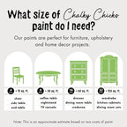 Chalky Chicks All-in-One Chalk Paint for Furniture or Cabinet - 4 Fl Oz - Matte Finish Pistachio (Lime Green) for Metal, Wood Furniture Paint - No Sanding All-in-One for Home Decor & Crafts, USA Made