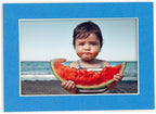 5x7 Mat for 8.5x11 Frame - Precut Mat Board Acid-Free Show Kit with Backing Board, and Clear Bags Bay Blue 5x7 Photo Matte Made to Fit a 8.5x11 Picture Frame Matboard for Framing, Pack of 100 Mats