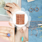 Tenn Well 20 Gauge Jewelry Wire, 328 Feet 0.8mm Bendable Aluminum Craft Wire for Jewelry Making, Beading, Sculpting and Bonsai Training (Copper)
