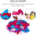 Letter Stickers, Felt Stickers for Kids, Felt Letters for Crafts, Craft Supplies for Scrapbooking 140pcs 1.58" Size