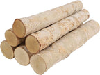 6-Pack White Birch Logs for Fireplace - Birch Tree Logs for Decoration, Decorative Firewood for Faux Mantel, Indoor Decor, DIY Crafts, and Planter Decoration (2.4"-3.2" Dia. x 16" Long)