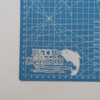 Metal Gone Fishing Words Cutting Dies, Two Fish Die Cuts Embossing Stencils Template Mould for Card Scrapbooking and DIY Craft