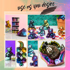 TECHAROOZ Chameleon Mica Powder (Purple-Red-Blue-Green) - 40g Color Shift Mica Powder - Holographic Glitter for UV & Epoxy Resin Supplies, Eyeshadow, Acrylic Paint, Nail Decor and Slime