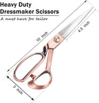 Fabric Scissors Professional 10" Sewing Scissors,Heavy Duty Shears for Fabric,Leather,Raw Materials,Dressingmaking,Upholstery Shears for Dressmakers Students Office Crafting