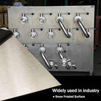 304 Stainless Steel Sheets Metal 12" x 12" x 1/64" (0.02") Inch 304 Stainless Steel Plates 0.50MM Stainless Steel Shim Plates Metal Sheets for Crafting, DIY, Kitchen Stovetop, Snow Frosted Surface