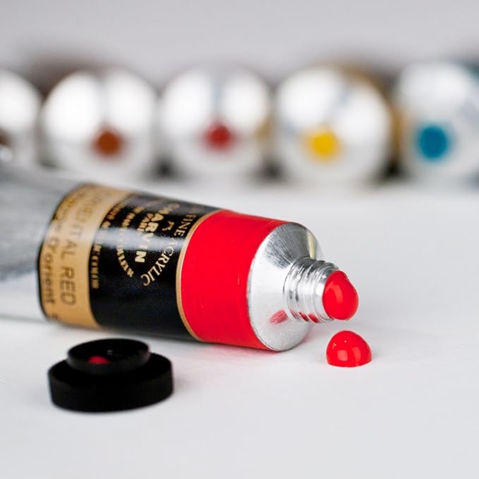 Charvin Extra Fine Professional Acrylic Paint - Blue Shadow, 60ml Tube, Triple-Milled, Lightfast Pigments, Open Stock Artist Acrylic Paints in Nature-Inspired Hues