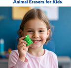 Animal Erasers for Kids, 35 Pcs Kids Pencil Erasers Bulk Puzzle Erasers for School Classroom Prizes