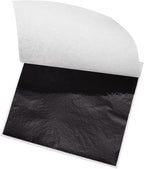 MECCANIXITY Gold Leaf Foil Sheet, Black Leaf Papers, 3.3 Inch x 3.1 Inch for Art Decoration, Sculptures, Painting, Pack of 150 Pcs