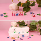 Actvty Mini Alphabet Resin Molds - 3Pcs Letter Molds for Epoxy Casting Small Number Alphabet Silicone Mold for DIY Earring Necklace Pendant Jewelry Resin Crafts Decor