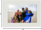 Poster Palooza 8x10 Mat Bevel Cut for 5.5x8.5 Photos - Acid Free Grey Precut Matboard - For Pictures, Photos, Framing - 4-ply Thickness