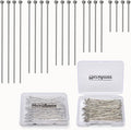 150pcs Silver Filled Ball Pins Non Tarnish Craft Earring Bracelet Jewelry Making Accessories Supplies (30mm (1.18in), Silver-Ball Pin)